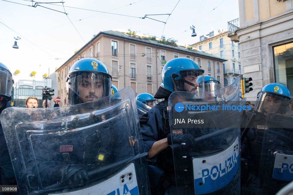 MILAN, ITALY, OCTOBER 24, 2026: Students, activists and members of political collectives march through Milan against government policies and rising living costs. Two separate marches merge into a procession of around 10,000 people, ending in Piazza Leonardo da Vinci outside the Politecnico di Milano amid a heavy police presence. (Photo by Mattia Rinaldi/JNA Press via Nexpher Images)