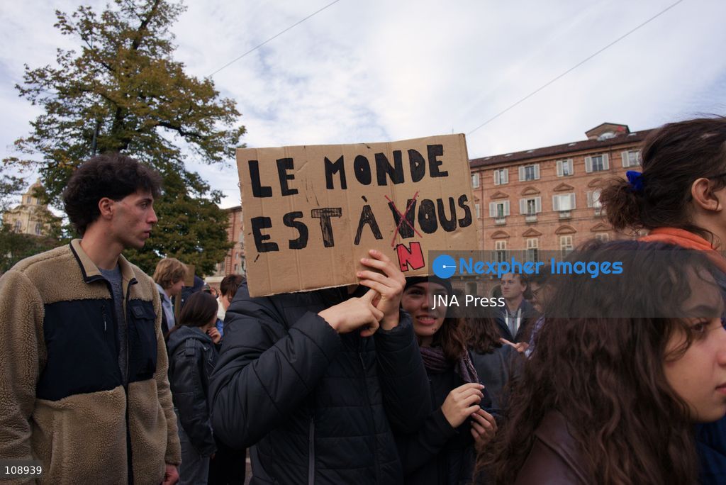 TURIN, ITALY, OCTOBER 24, 2026: Riot police use water cannons and tear gas during confrontations with demonstrators protesting against military rearmament, rising living costs and government policies in Turin. The march begins in Piazza Castello before moving towards northern districts, with clashes occurring as police block protesters from entering streets leading towards the city centre. (Photo by Chiara Antenucci/JNA Press via Nexpher Images)