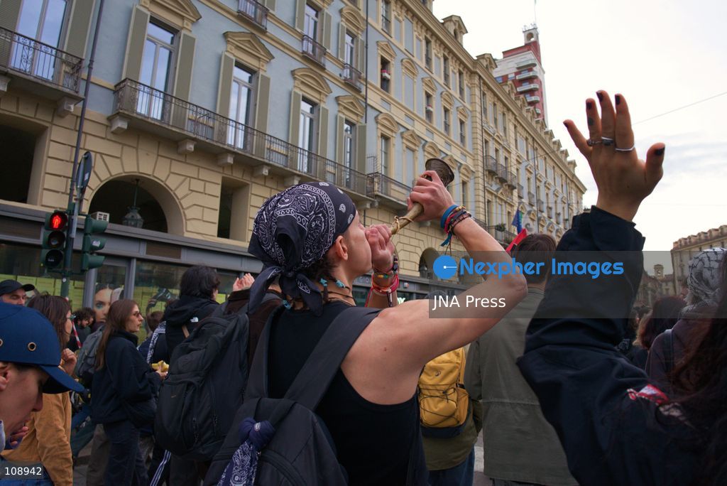 TURIN, ITALY, OCTOBER 24, 2026: Riot police use water cannons and tear gas during confrontations with demonstrators protesting against military rearmament, rising living costs and government policies in Turin. The march begins in Piazza Castello before moving towards northern districts, with clashes occurring as police block protesters from entering streets leading towards the city centre. (Photo by Chiara Antenucci/JNA Press via Nexpher Images)