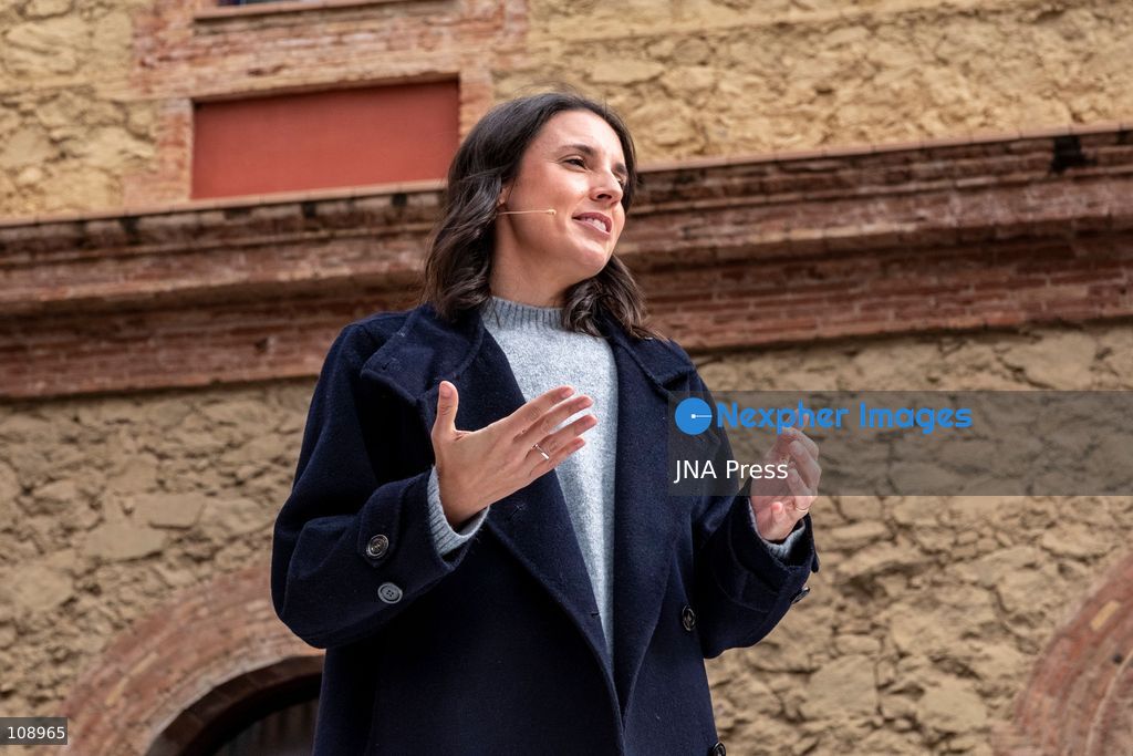 BARCELONA, SPAIN, OCTOBER 24, 2026: The candidates of ERC and Podemos for the general elections, Gabriel Rufián and Irene Montero, have launched their alliance in a joint event of both parties this Saturday in Barcelona. (Photo by Miguel Galmés/JNA Press via Nexpher Images)
