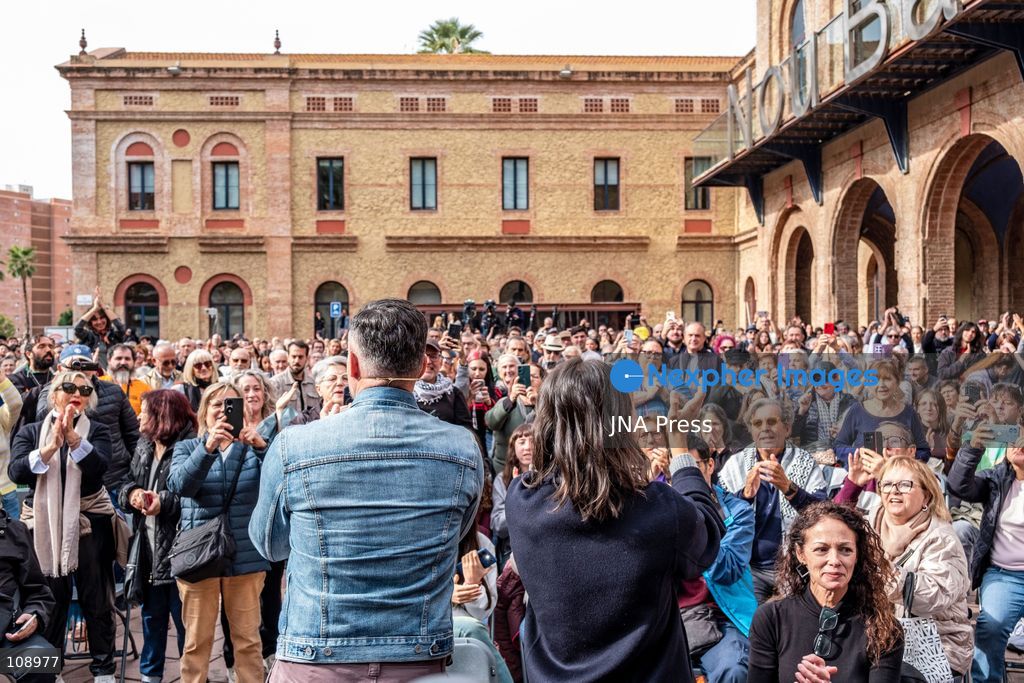 BARCELONA, SPAIN, OCTOBER 24, 2026: The candidates of ERC and Podemos for the general elections, Gabriel Rufián and Irene Montero, have launched their alliance in a joint event of both parties this Saturday in Barcelona. (Photo by Miguel Galmés/JNA Press via Nexpher Images)