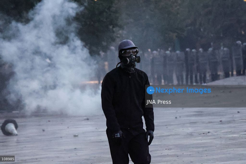 TIRANA, ALBANIA, OCTOBER 24, 2026: Demonstrators clash with riot police during an anti-government protest in central Tirana. Protesters throw stones, pyrotechnics and petrol bombs, while police use tear gas, water cannons and rubber bullets. The demonstrations call for Prime Minister Edi Rama’s resignation, increased support for education and greater political accountability. (Photo by Vlasov Sulaj/JNA Press via Nexpher Images)