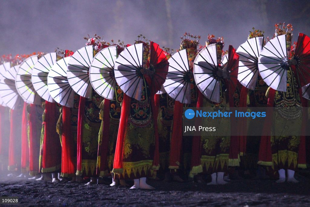 BANYUWANGI, INDONESIA, OCTOBER 24, 2026: Dancers perform during the Gandrung Sewu festival at Marina Boom Beach in Banyuwangi, East Java. Held at night for the first time, the mass dance performance combines traditional Gandrung choreography with illuminated costumes and lighting effects, highlighting the cultural heritage of the local Osing community. (Photo by Suharto/JNA Press via Nexpher Images)