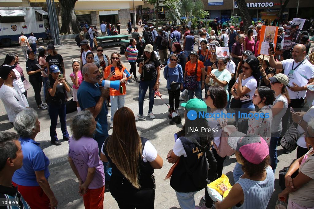CARACAS, VENEZUELA, OCTOBER 24, 2026: Animal rights activists demonstrate in Caracas, calling for stronger legislation against animal abuse and justice for animals harmed or killed across Venezuela. Participants demand tougher penalties for offenders and greater action by authorities to investigate complaints and protect animals. (Photo by Moisés Quintero/JNA Press via Nexpher Images)