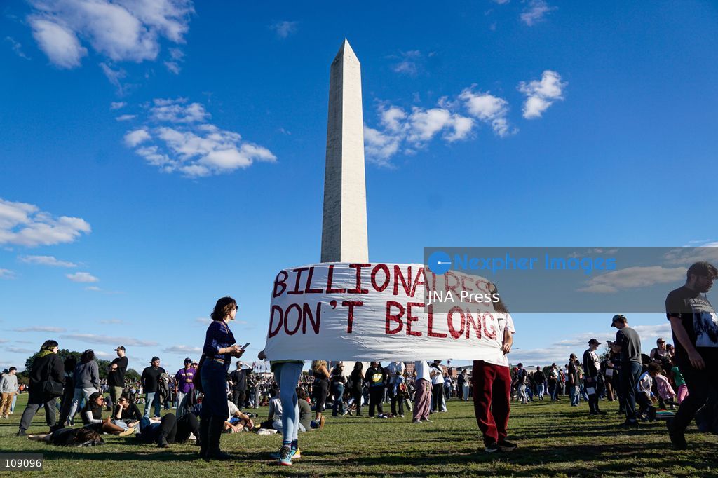 WASHINGTON, D.C., UNITED STATES, OCTOBER 24, 2026: Concertgoers gather on the Washington Monument grounds for a free benefit concert by American band Turnstile. The event raises donations for Human Concern International’s humanitarian relief efforts in Palestine, Sudan and Lebanon. (Photo by Ariel Peña/JNA Press via Nexpher Images)