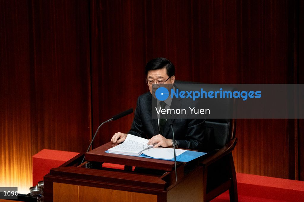 Hong Kong Chief Executive Delivers Policy Address in Legco