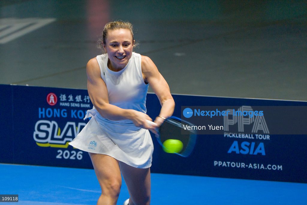 Australian pickleball player Andie Dikosavjevic during the women’s finals at the Hong Kong Slam 2026 October 25, 2026 in Hong Kong. (Photo by Vernon Yuen/Nexpher Images)