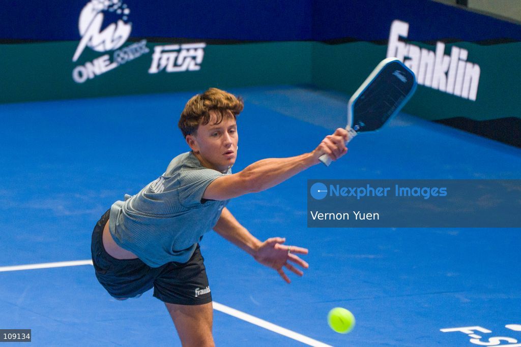 American pickleball player Hayden Patriquin during the men’s double finals at the Hong Kong Slam 2026 October 25, 2026 in Hong Kong. (Photo by Vernon Yuen/Nexpher Images)