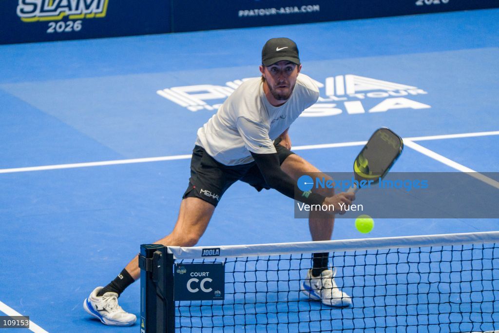 American pickleball player Hunter Johnson during the men’s single finals at the Hong Kong Slam 2026 October 25, 2026 in Hong Kong. (Photo by Vernon Yuen/Nexpher Images)