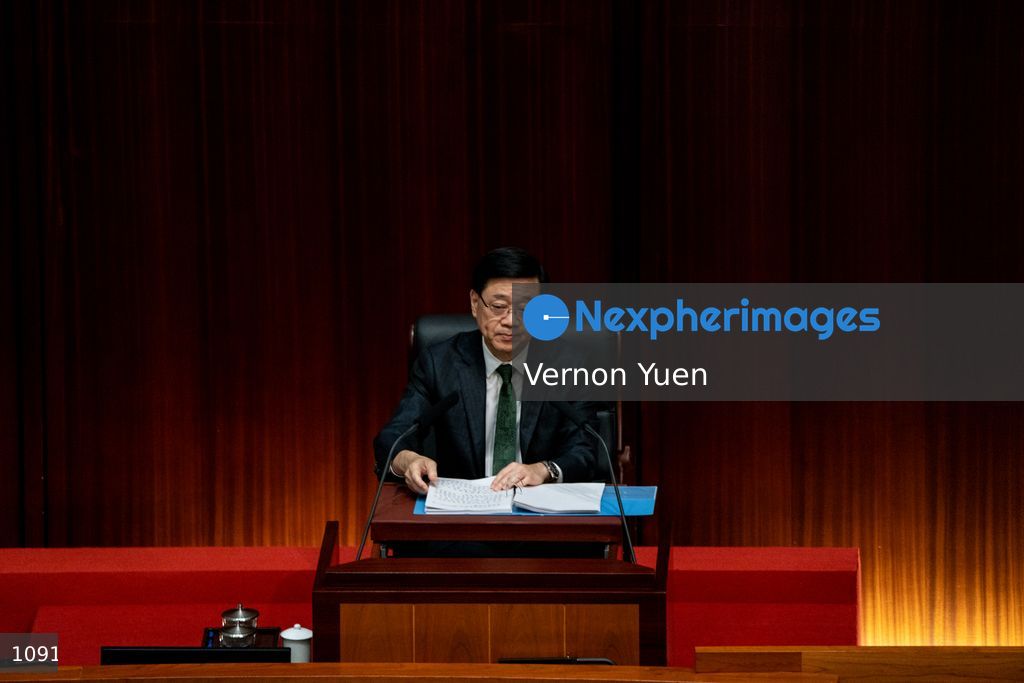 Hong Kong Chief Executive Delivers Policy Address in Legco