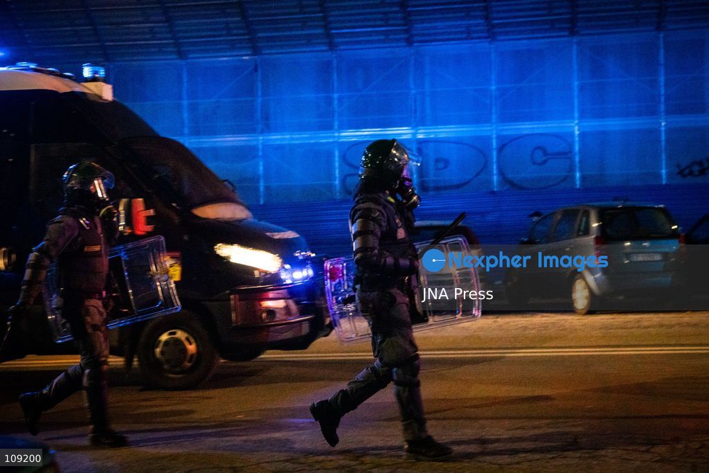 TURIN, ITALY - OCTOBER 24, 2026: Thousands of people joined a demonstration against rearmament and the rising cost of living in Turin. Clashes broke out with police, who blocked the march from reaching the city centre. (Photo by Luca Roggero/JNA Press via Nexpher Images)
