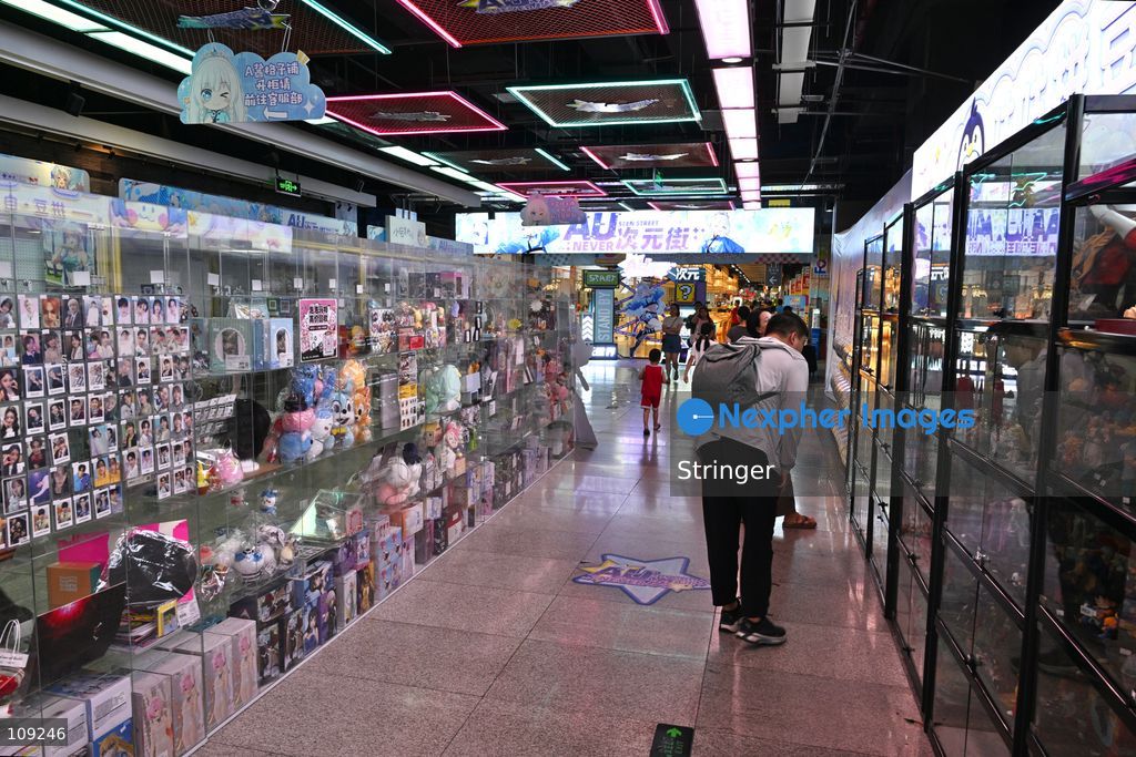 Visitors shopping at the Anime shop on October 25, 2026 in Shenzhen, China. (Photo by Stringer/Nexpher Images)
