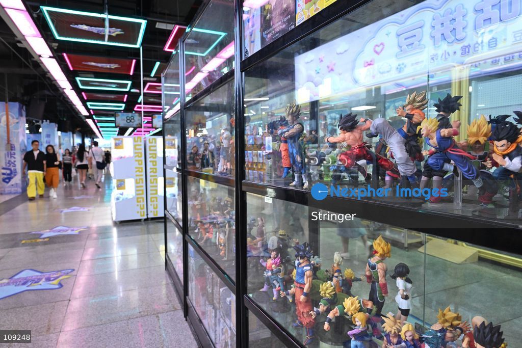 A general view showing some products displaying at Anime shop on October 25, 2026 in Shenzhen, China. (Photo by Stringer/Nexpher Images)