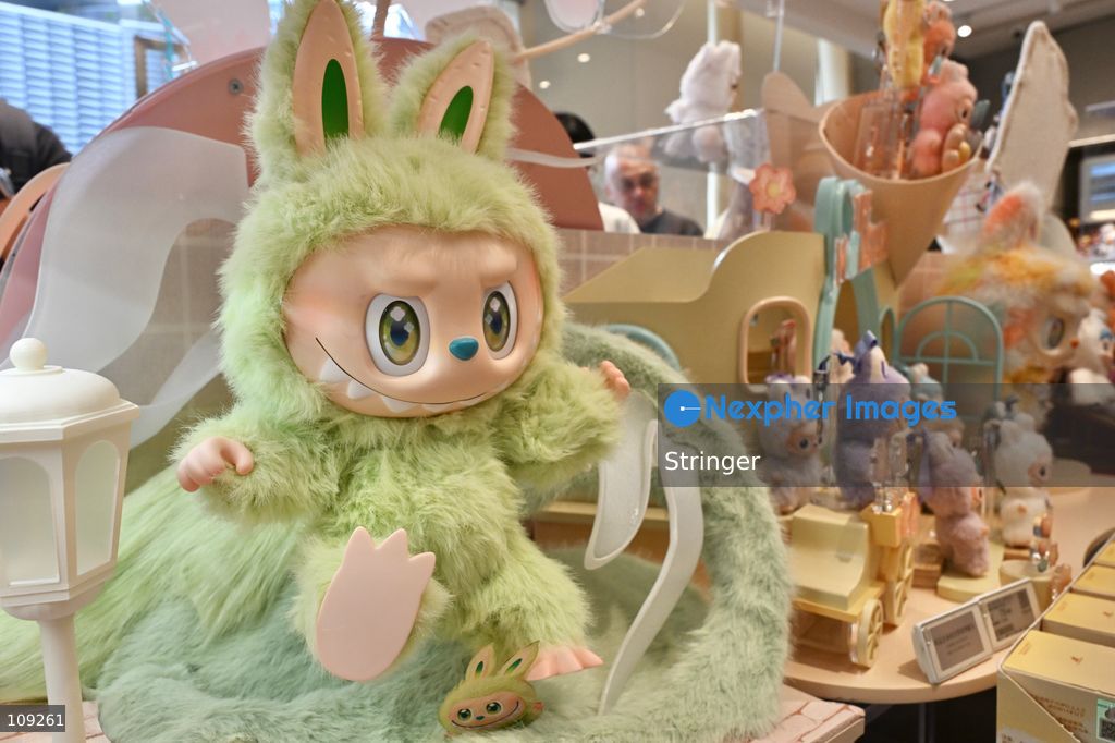 Labubu products displaying the POP MART shop on October 25, 2026 in Shenzhen, China. (Photo by Stringer/Nexpher Images)