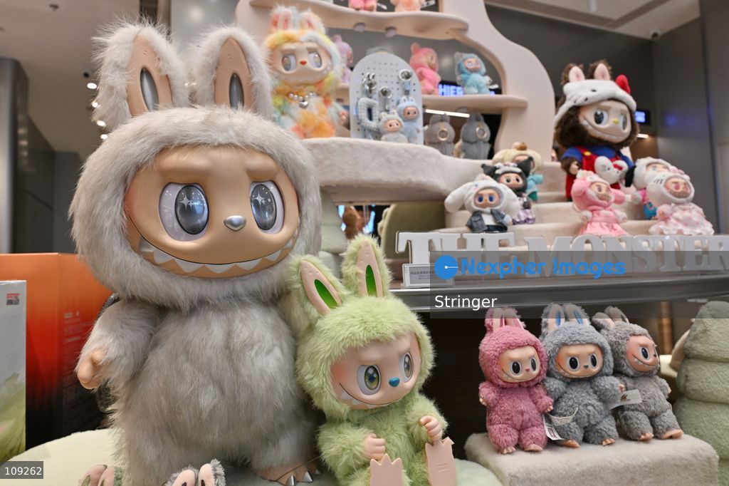 Labubu products displaying the POP MART shop on October 25, 2026 in Shenzhen, China. (Photo by Stringer/Nexpher Images)