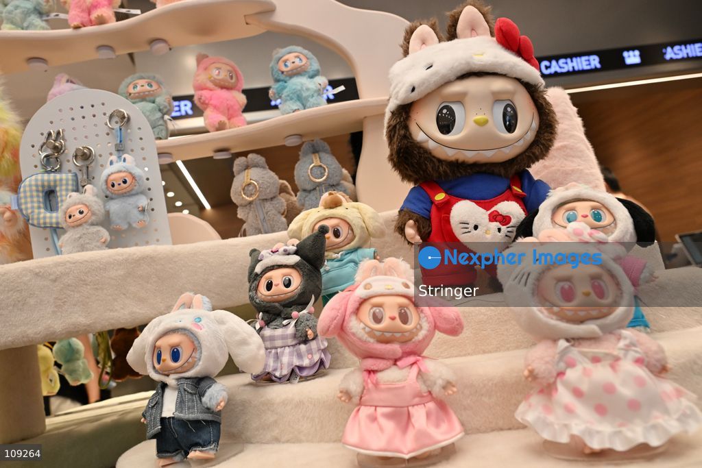 Labubu products displaying the POP MART shop on October 25, 2026 in Shenzhen, China. (Photo by Stringer/Nexpher Images)