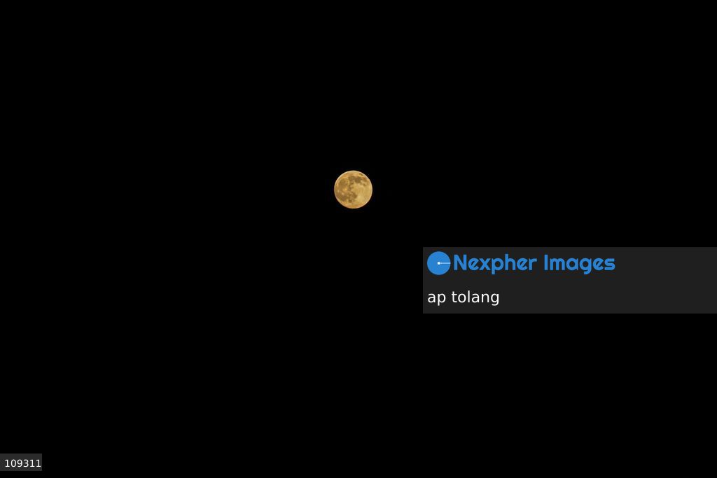 KATHMANDU, NEPAL – October 25, 2026: The nearly full moon is seen in the night sky over Kathmandu, Nepal. ahead of the full moon on October 26. The bright moon illuminates the night sky, offering a striking celestial view over the Nepalese capital. (Photo by ap tolang/Nexpher Images)