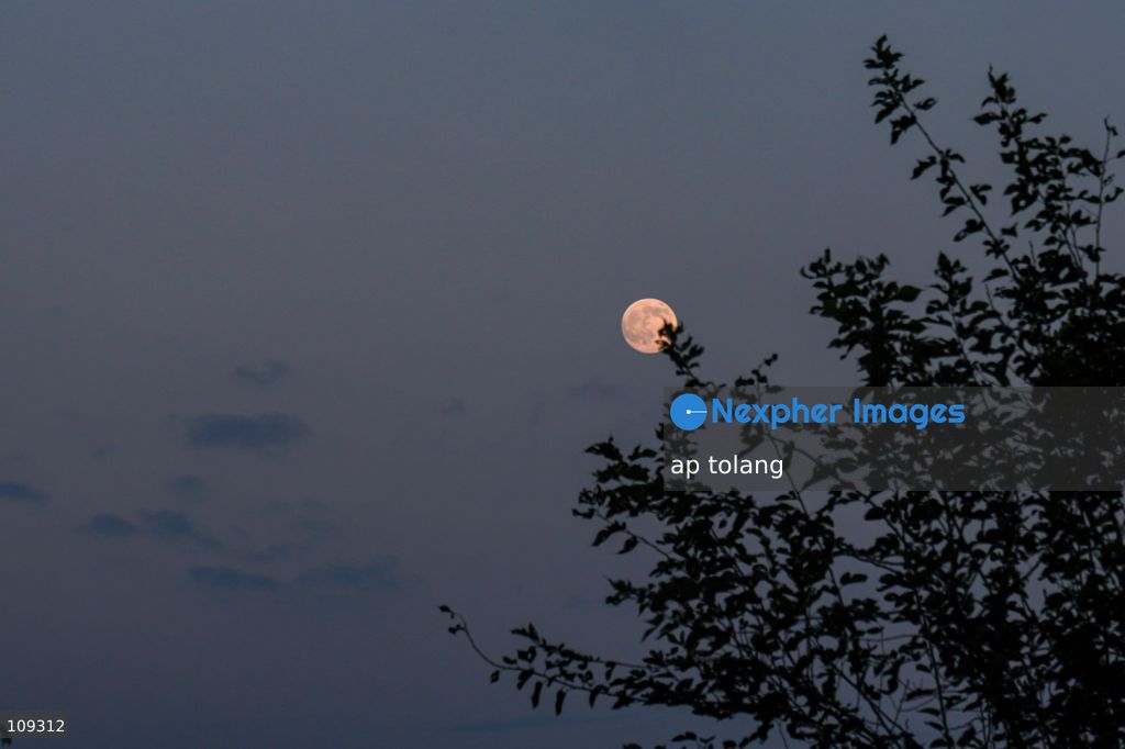KATHMANDU, NEPAL – October 25, 2026: The nearly full moon is seen in the night sky over Kathmandu, Nepal. ahead of the full moon on October 26. The bright moon illuminates the night sky, offering a striking celestial view over the Nepalese capital. (Photo by ap tolang/Nexpher Images)
