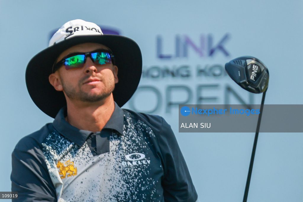 John Catlin of USA watches his shot during The Link Hong Kong Open at the Hong Kong Golf Club in Faning on October 25, 2026 in Hong Kong. (Photo by ALAN SIU/Nexpher Images)