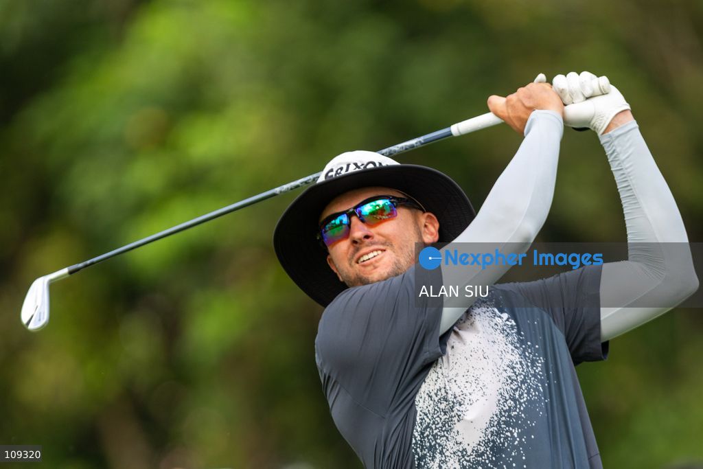 John Catlin of USA tee off during The Link Hong Kong Open at the Hong Kong Golf Club in Faning on October 25, 2026 in Hong Kong. (Photo by ALAN SIU/Nexpher Images)