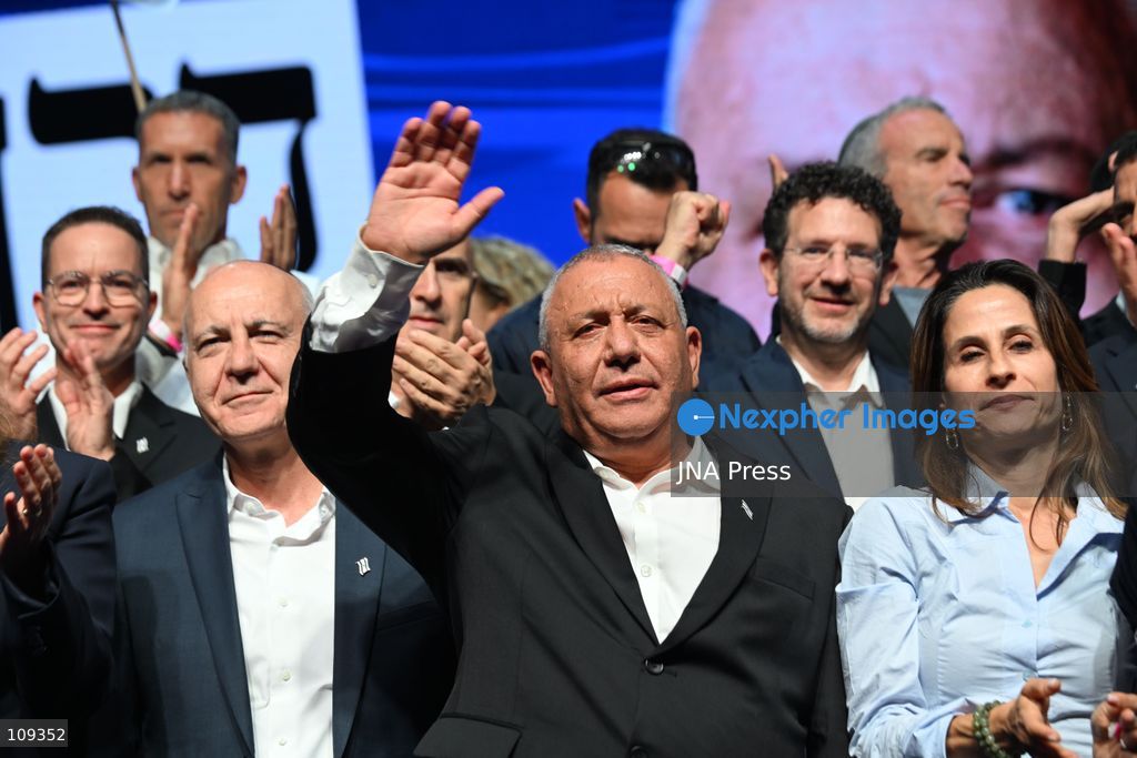 TEL AVIV, ISRAEL – OCTOBER 25, 2026: Gadi Eisenkot, leader of the Yashar party and former IDF Chief of Staff, attends the party's final election campaign rally under the slogan "This Time, Eisenkot" at Hangar 11 in Tel Aviv, ahead of Israel's parliamentary elections on October 27. (Photo by Paulina Patimer/JNA Press via Nexpher Images)