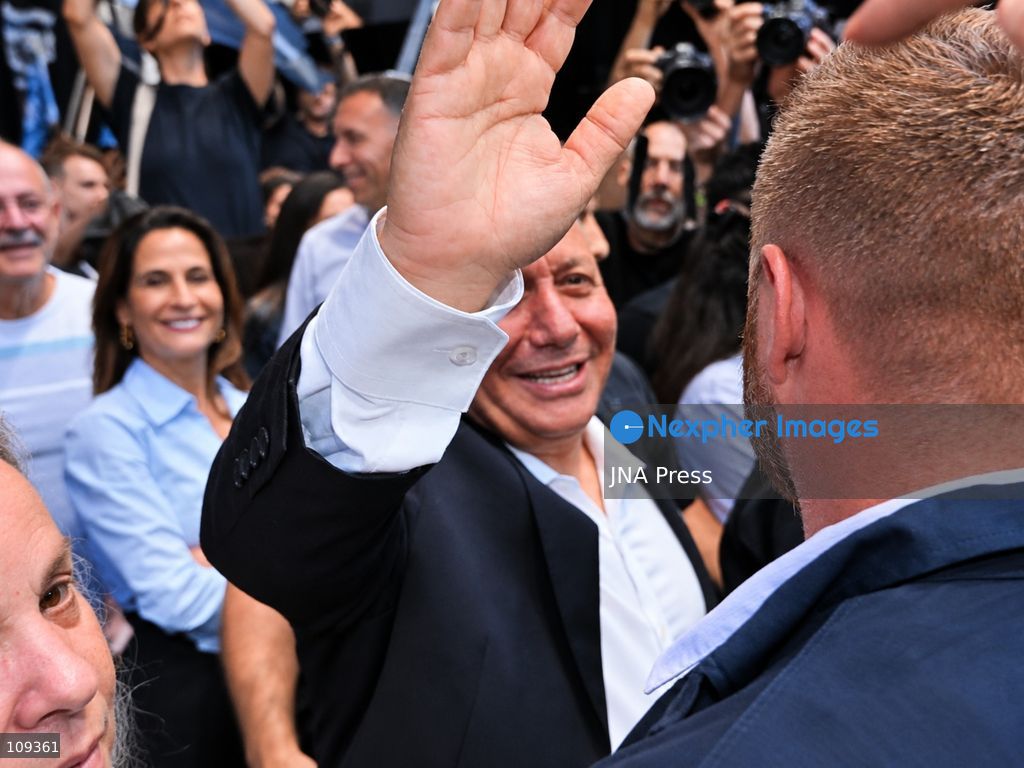 TEL AVIV, ISRAEL – OCTOBER 25, 2026: Gadi Eisenkot, leader of the Yashar party and former IDF Chief of Staff, attends the party's final election campaign rally under the slogan "This Time, Eisenkot" at Hangar 11 in Tel Aviv, ahead of Israel's parliamentary elections on October 27, 2026. (Photo by Paulina Patimer/JNA Press via Nexpher Images)