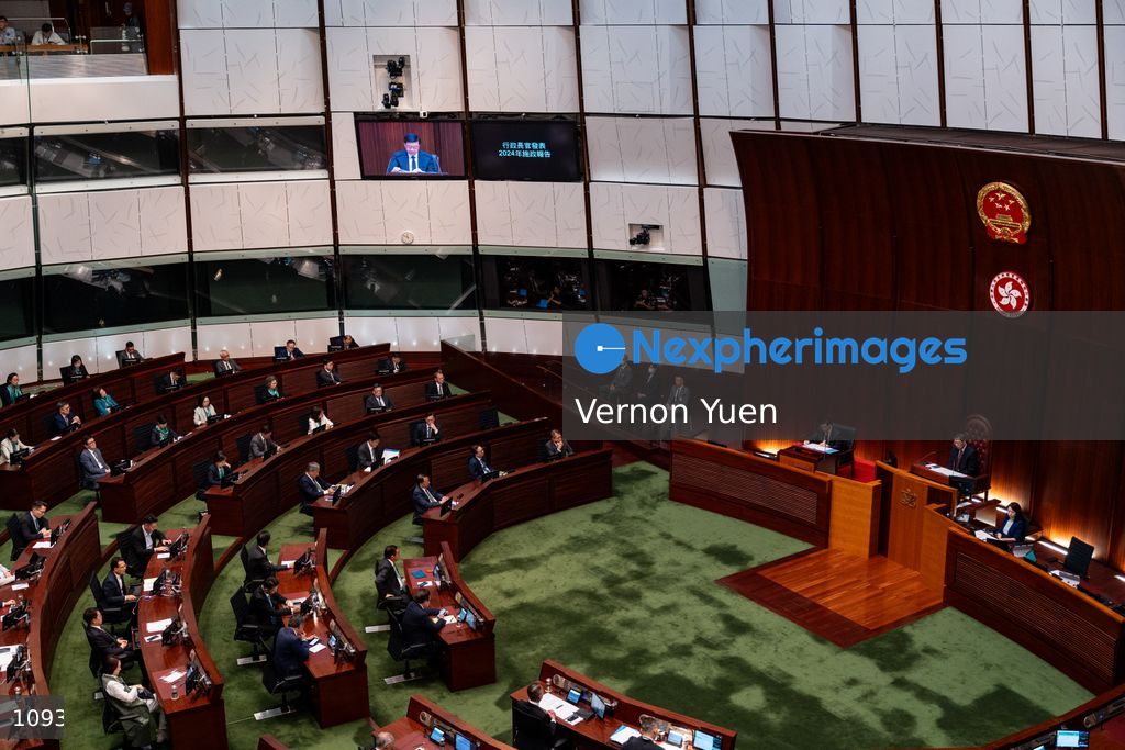 Hong Kong Chief Executive Delivers Policy Address in Legco