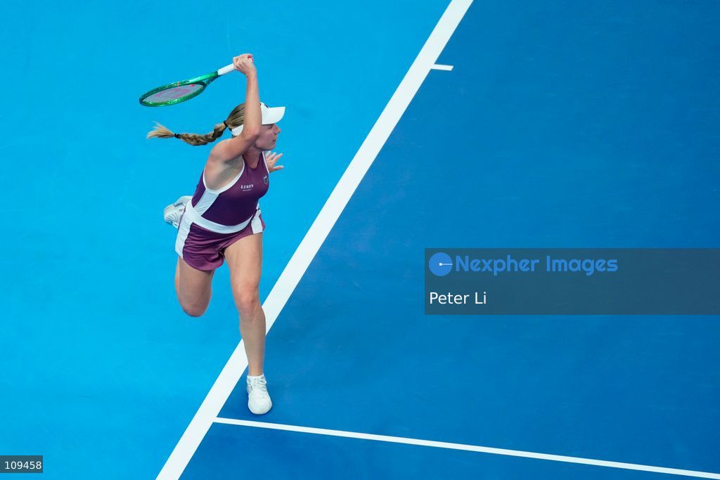 Ekaterina Alexandrova in action against Mirra Andreeva in the Women's Singles Quarter Final on day nine of China Open at the National Tennis Center on October 8, 2026 in Beijing, China. (Photo by Peter Li/Nexpher Images)