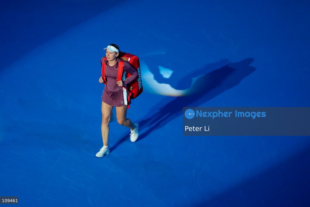 Ekaterina Alexandrova in action against Mirra Andreeva in the Women's Singles Quarter Final on day nine of China Open at the National Tennis Center on October 8, 2026 in Beijing, China. (Photo by Peter Li/Nexpher Images)