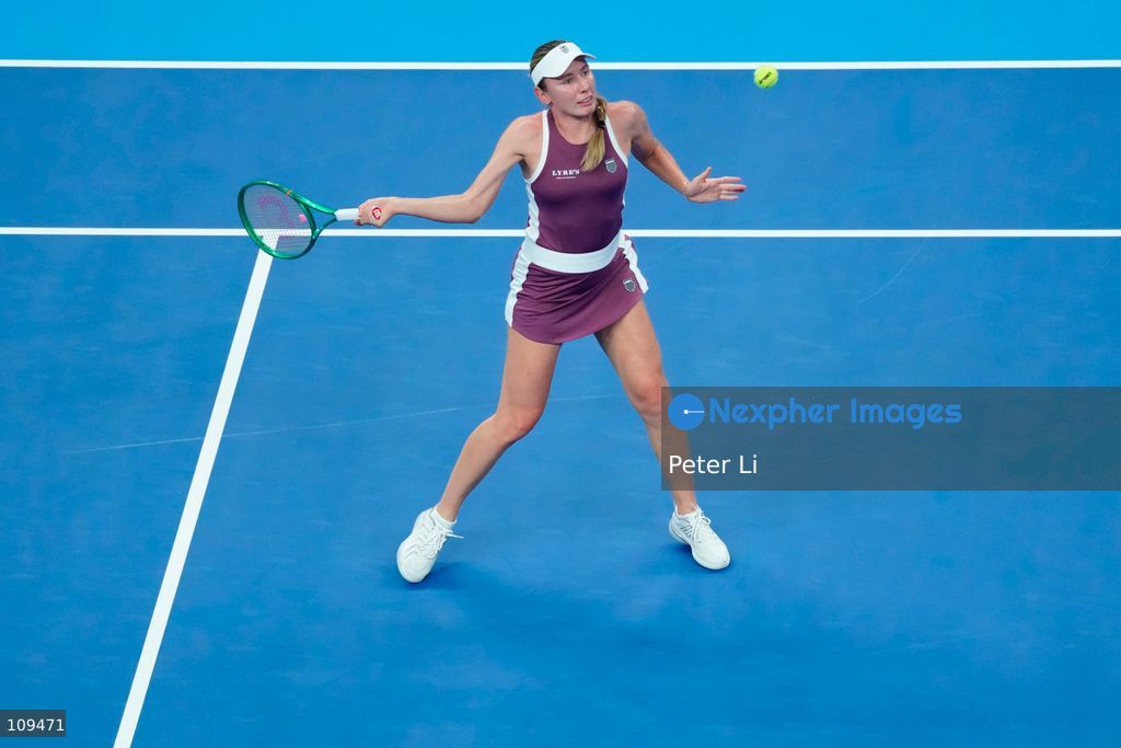 Ekaterina Alexandrova in action against Mirra Andreeva in the Women's Singles Quarter Final on day nine of China Open at the National Tennis Center on October 8, 2026 in Beijing, China. (Photo by Peter Li/Nexpher Images)