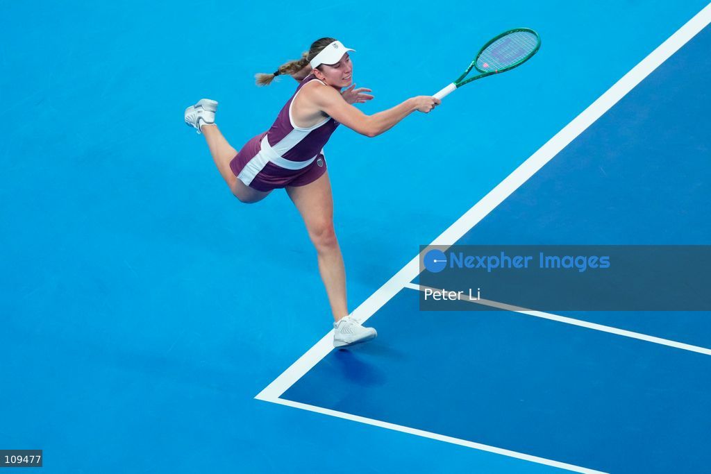 Ekaterina Alexandrova in action against Mirra Andreeva in the Women's Singles Quarter Final on day nine of China Open at the National Tennis Center on October 8, 2026 in Beijing, China. (Photo by Peter Li/Nexpher Images)