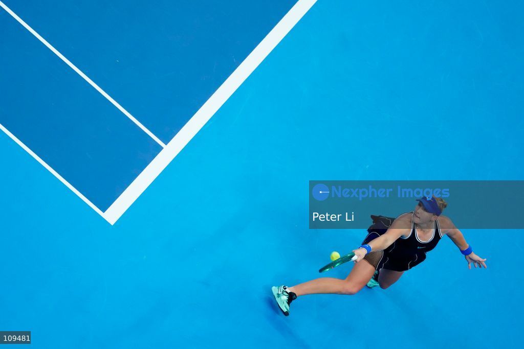 Mirra Andreeva in action against Ekaterina Alexandrova in the Women's Singles Quarter Final on day nine of China Open at the National Tennis Center on October 8, 2026 in Beijing, China. (Photo by Peter Li/Nexpher Images)