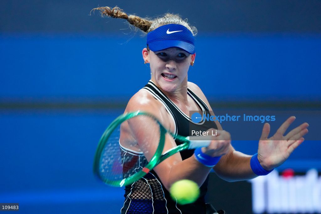 Mirra Andreeva in action against Ekaterina Alexandrova in the Women's Singles Quarter Final on day nine of China Open at the National Tennis Center on October 8, 2026 in Beijing, China. (Photo by Peter Li/Nexpher Images)