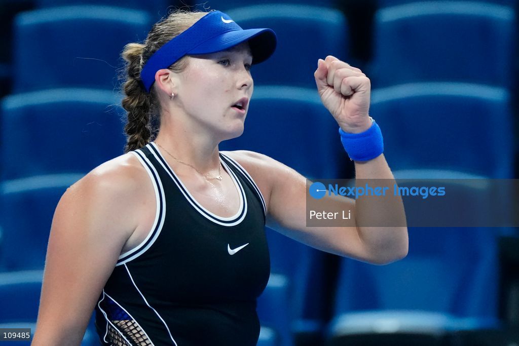 Mirra Andreeva in action against Ekaterina Alexandrova in the Women's Singles Quarter Final on day nine of China Open at the National Tennis Center on October 8, 2026 in Beijing, China. (Photo by Peter Li/Nexpher Images)