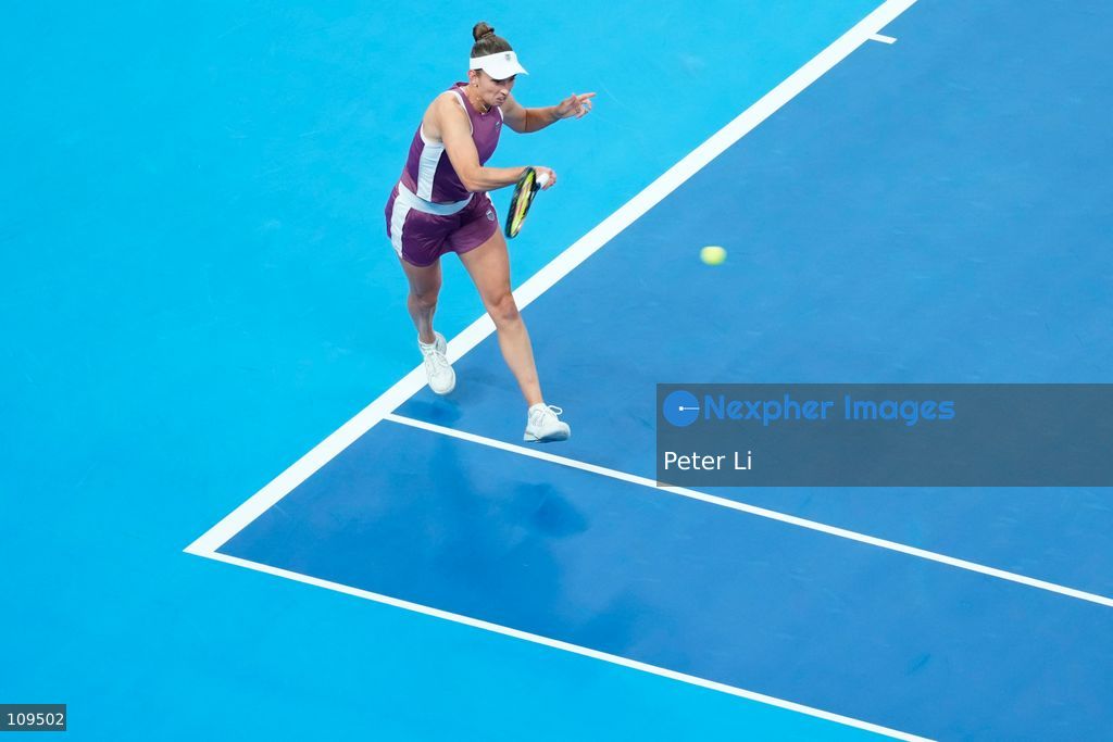 Elise Mertens of Belgium in action against Iga Swiatek of Poland during their women's singles quarter-final match on day ten of China Open at the National Tennis Center on October 9, 2026 in Beijing, China. (Photo by Peter Li/Nexpher Images)