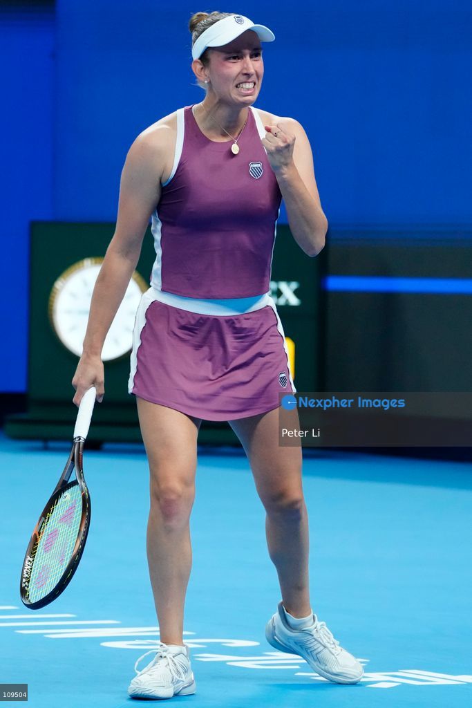 Elise Mertens of Belgium in action against Iga Swiatek of Poland during their women's singles quarter-final match on day ten of China Open at the National Tennis Center on October 9, 2026 in Beijing, China. (Photo by Peter Li/Nexpher Images)