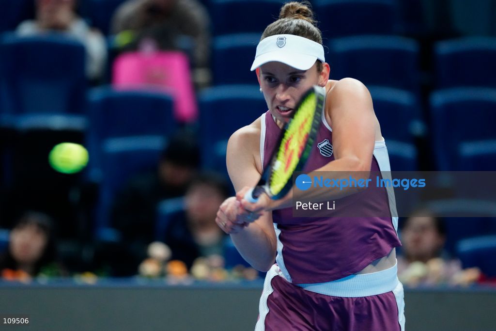 Elise Mertens of Belgium in action against Iga Swiatek of Poland during their women's singles quarter-final match on day ten of China Open at the National Tennis Center on October 9, 2026 in Beijing, China. (Photo by Peter Li/Nexpher Images)