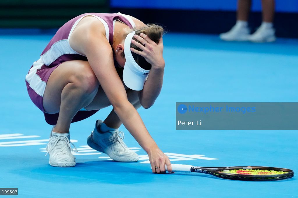 Elise Mertens of Belgium in action against Iga Swiatek of Poland during their women's singles quarter-final match on day ten of China Open at the National Tennis Center on October 9, 2026 in Beijing, China. (Photo by Peter Li/Nexpher Images)