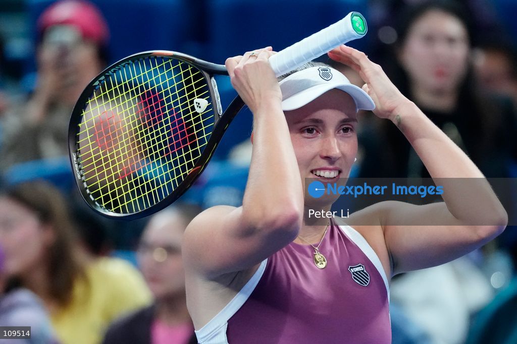 Elise Mertens of Belgium in action against Iga Swiatek of Poland during their women's singles quarter-final match on day ten of China Open at the National Tennis Center on October 9, 2026 in Beijing, China. (Photo by Peter Li/Nexpher Images)