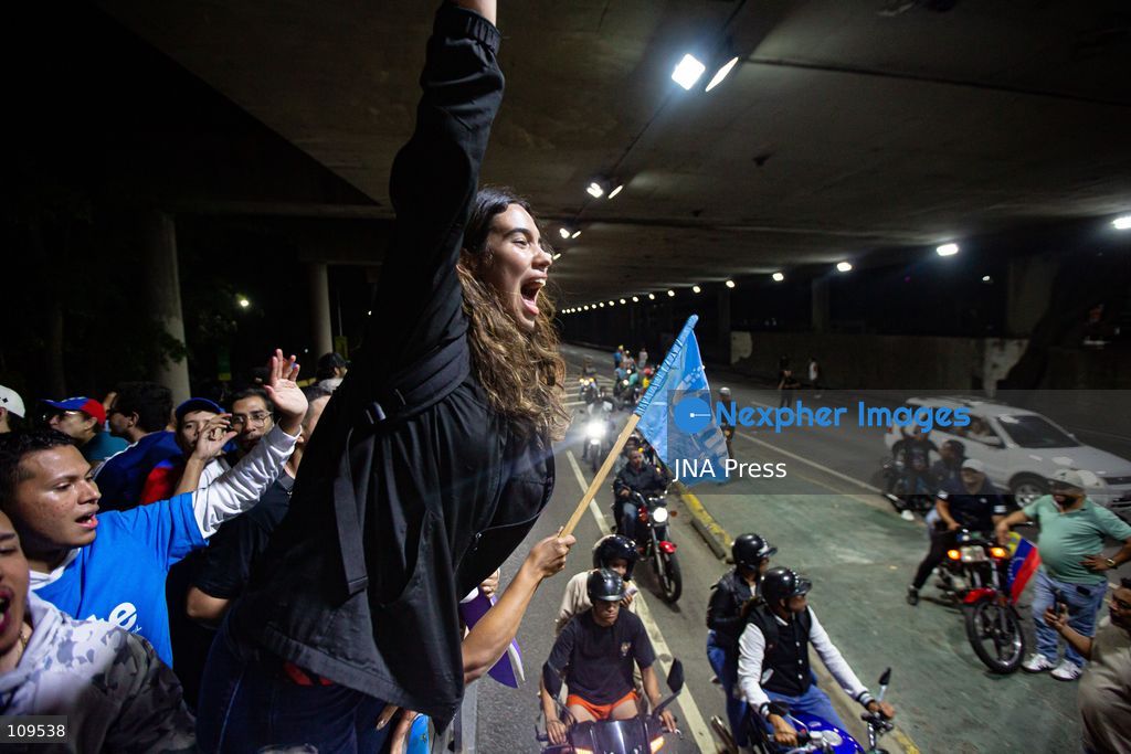CARACAS, VENEZUELA - OCTOBER 25, 2026: Opposition leader Maria Corina Machado arrives in the capital city to a crowd that waited for her since the evening, following months of failed attempts to enter Venezuela. The Nobel Peace Prize laureate was accompanied by members of her party Vente Venezuela and followers. (Photo by Marcos Adrian Gandica/JNA Press via Nexpher Images)