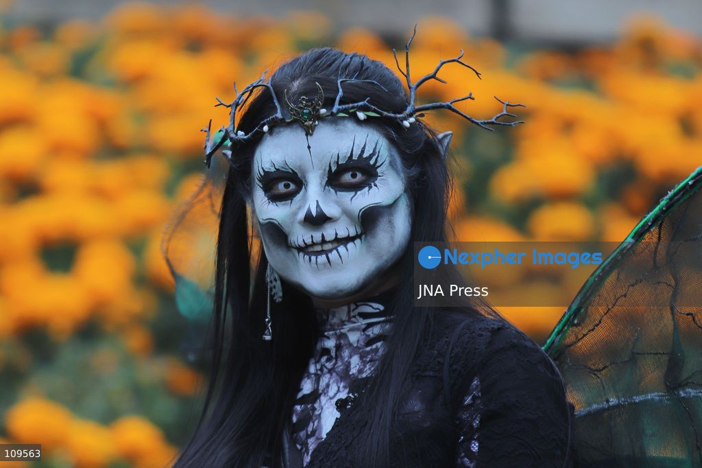 MEXICO CITY, MEXICO - OCTOBER 25, 2026: Hundreds of people dressed as skulls, alebrijes, and catrinas are participating in the 13th Mega Procession of the Catrinas at the Angel of Independence, heading toward the Zócalo in Mexico City, as part of the celebrations leading up to the Day of the Dead. (Photo by Carlos Santiago/JNA Press via Nexpher Images)