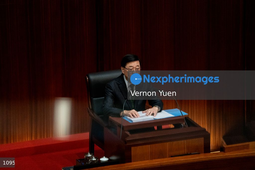 Hong Kong Chief Executive Delivers Policy Address in Legco