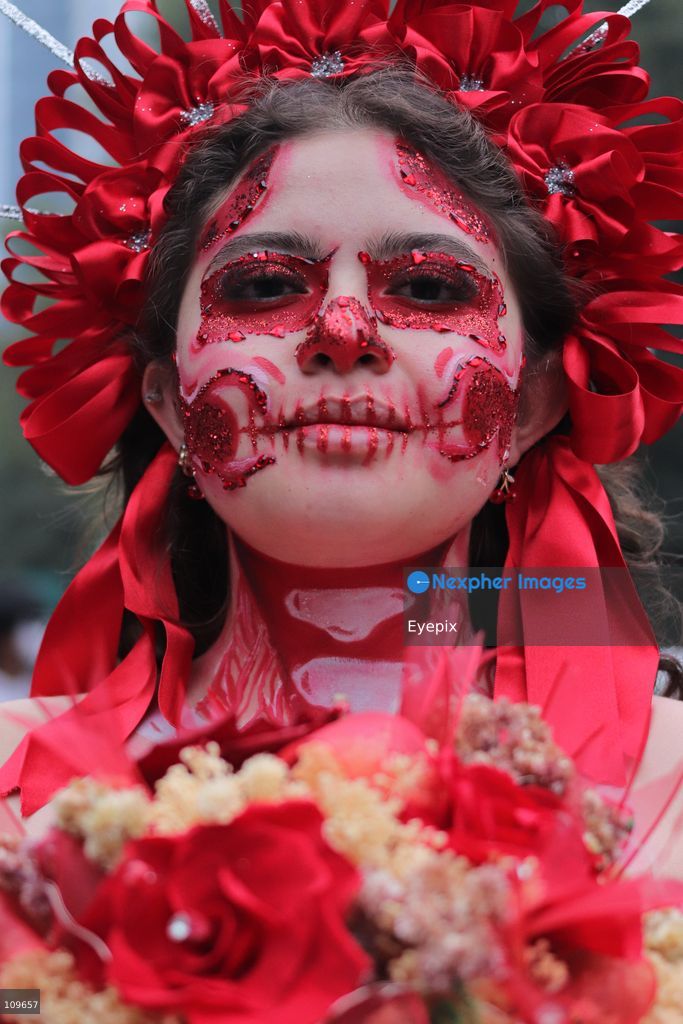 A participant dressed and painted as a traditional 'Catrina' takes part during the 13th annual Mega Procession of Catrinas along Paseo de la Reforma avenue. Thousands of persons gathered for the massive parade, a key cultural prelude to the upcoming Day of the Dead (Día de Muertos) celebrations, showcasing elaborate makeup, vibrant costumes, and honoring Mexican skull iconography. on October 25, 2026 in Mexico City, Mexico. (Photo by Carlos Santiago/ Eyepix Group/Eyepix via Nexpher Images)
