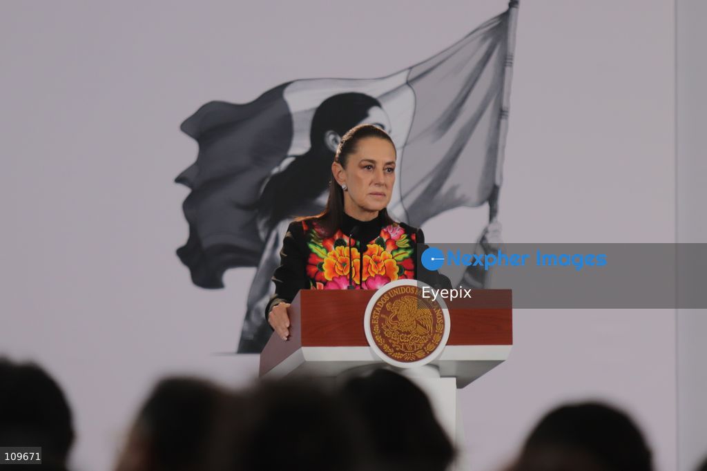 Mexico’s President Claudia Sheinbaum Pardo, speaks about Luiz Inácio Lula da Silva's election victory in Brazil during a news conference at the National Palace. on October 26, 2026 in Mexico City, Mexico. (Photo by Carlos Santiago/ Eyepix Group/Eyepix via Nexpher Images)