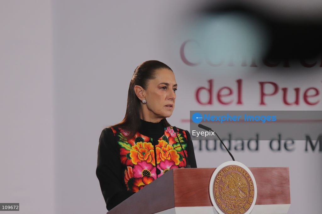 Mexico’s President Claudia Sheinbaum Pardo, speaks about Luiz Inácio Lula da Silva's election victory in Brazil during a news conference at the National Palace. on October 26, 2026 in Mexico City, Mexico. (Photo by Carlos Santiago/ Eyepix Group/Eyepix via Nexpher Images)