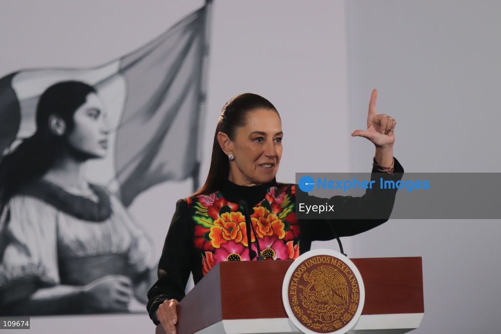 Mexico’s President Claudia Sheinbaum Pardo, speaks about Luiz Inácio Lula da Silva's election victory in Brazil during a news conference at the National Palace. on October 26, 2026 in Mexico City, Mexico. (Photo by Carlos Santiago/ Eyepix Group/Eyepix via Nexpher Images)