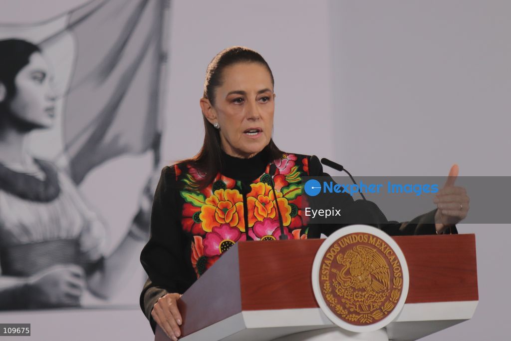 Mexico’s President Claudia Sheinbaum Pardo, speaks about Luiz Inácio Lula da Silva's election victory in Brazil during a news conference at the National Palace. on October 26, 2026 in Mexico City, Mexico. (Photo by Carlos Santiago/ Eyepix Group/Eyepix via Nexpher Images)