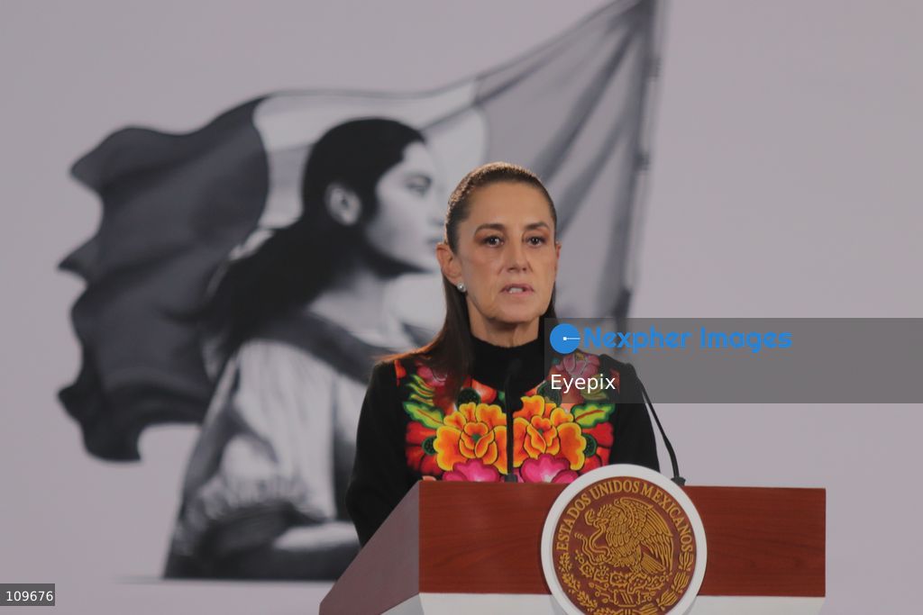 Mexico’s President Claudia Sheinbaum Pardo, speaks about Luiz Inácio Lula da Silva's election victory in Brazil during a news conference at the National Palace. on October 26, 2026 in Mexico City, Mexico. (Photo by Carlos Santiago/ Eyepix Group/Eyepix via Nexpher Images)