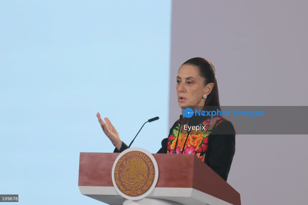 Mexico’s President Claudia Sheinbaum Pardo, speaks about Luiz Inácio Lula da Silva's election victory in Brazil during a news conference at the National Palace. on October 26, 2026 in Mexico City, Mexico. (Photo by Carlos Santiago/ Eyepix Group/Eyepix via Nexpher Images)