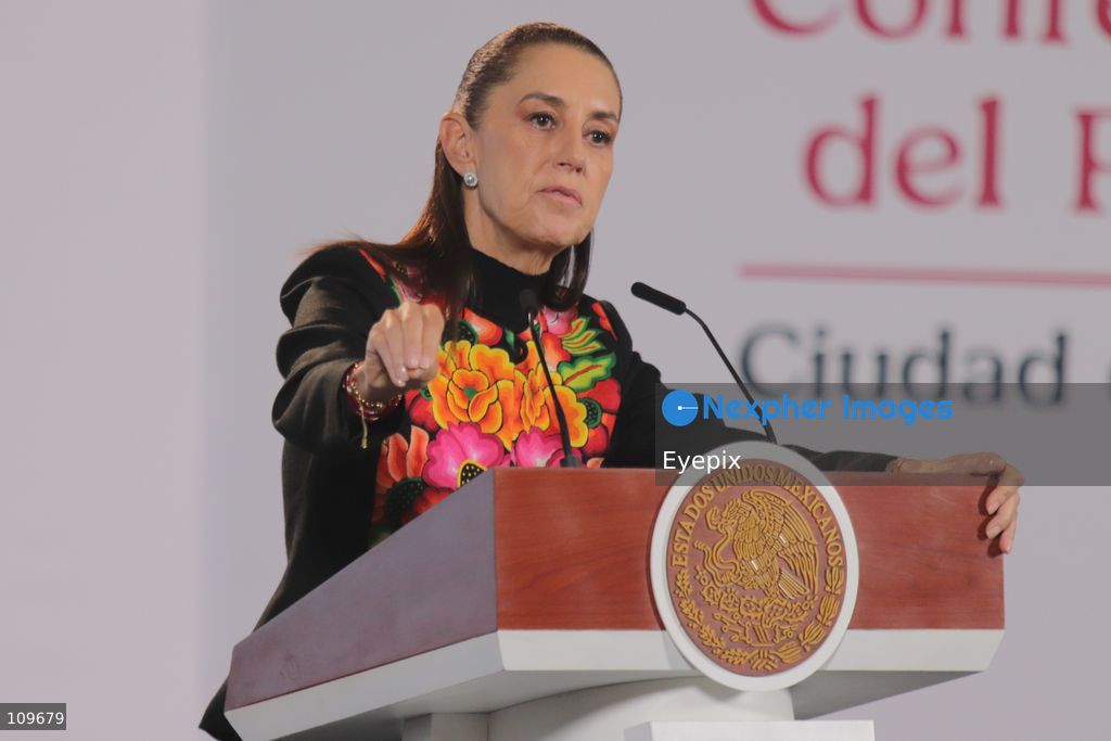 Mexico’s President Claudia Sheinbaum Pardo, speaks about Luiz Inácio Lula da Silva's election victory in Brazil during a news conference at the National Palace. on October 26, 2026 in Mexico City, Mexico. (Photo by Carlos Santiago/ Eyepix Group/Eyepix via Nexpher Images)